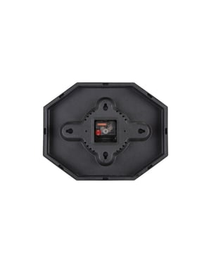 Karlsson wandklok modern factory octagon jungle green & ochre yellow