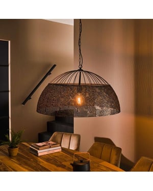 Hoyz Hoyz hanglamp Ø80 armor metaal bruin