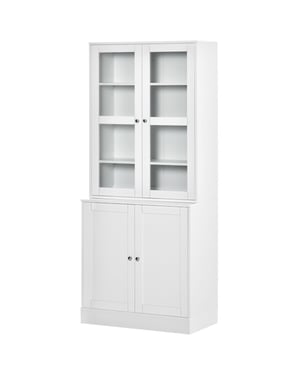 4goodz Boekenkast met open en dichte vakken 40x76x178 cm -