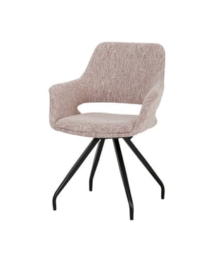 Livingfurn eetkamerstoel capp blossom lodge set van 2 61x61x88cm