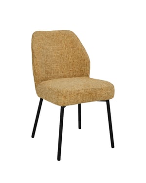 Livingfurn eetkamerstoel tess honey set van 2 63x48x83cm