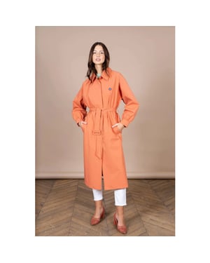 Flotte Ginger lange dames regenjas madeleine -