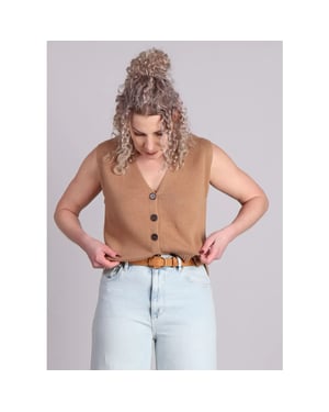 Grace & Mila Pancake gilet camel