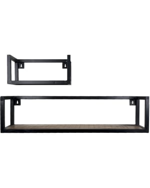Home67 Wandplank vintage set van 2 klein