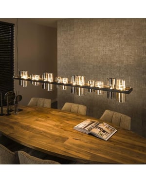 Hoyz hanglamp 14l cylinder mixed glass (g9) artic