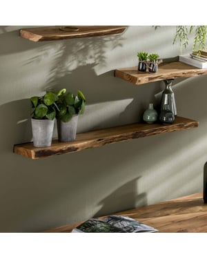 Hoyz Hoyz wandplank 120 edge acaciahout -