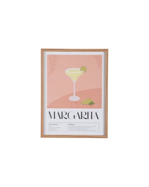 Present Time wall art margarita peach orange