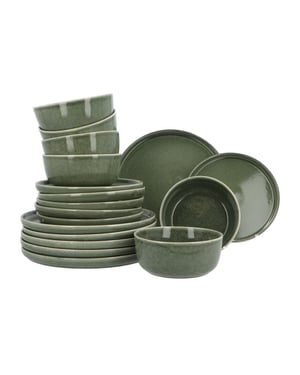 Secret de Gourmet 6 persoons 18-delig servies terre geglazuurd keramiek