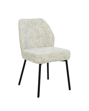 Livingfurn eetkamerstoel tess cream set van 2 63x48x83cm
