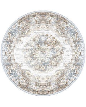 Veer Carpets Vloerkleed viola taupe rond ø200 cm
