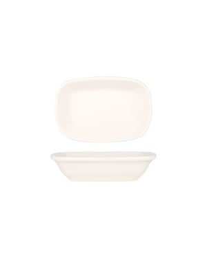 Bonna Serveerschaal gourmet porselein 20x14 cm set van 2
