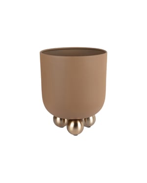 Present Time bloempot estilo large mocha brown