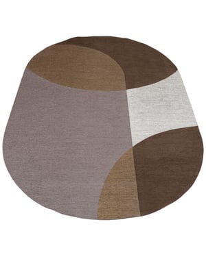 Veer Carpets Vloerkleed eli brown ovaal 160 x 230 cm