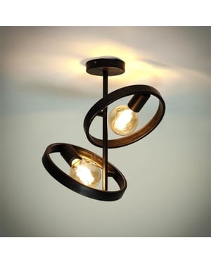 Hoyz plafondlamp 2l hover charcoal