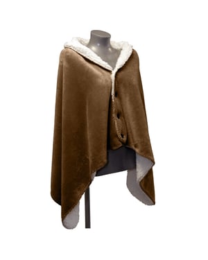Unique Living omslagplaid coby 75x150cm rocky brown