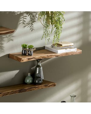 Hoyz Hoyz wandplank edge 90cm breed acaciahout -