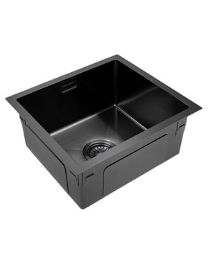 Vtw Living rvs spoelbak 44,5x34,5 cm inclusief aansluitset zonder