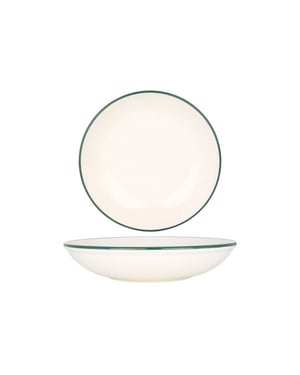 Rinart Diepbord green edge porselein 20 cm (650cc) set van 6