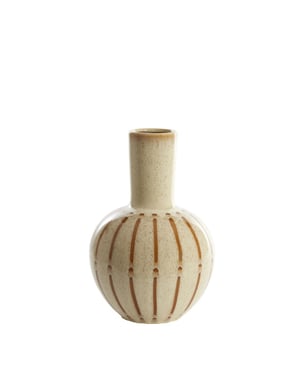 Light & Living vaas deco Ø28,5x42 cm ulloa keramiek glans crème+