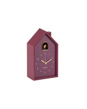 Karlsson wekker modern cuckoo oro dark mauve