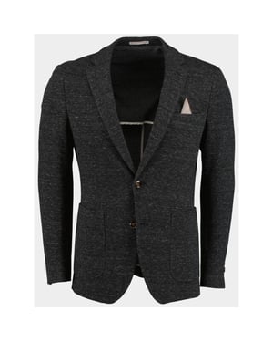 Bos Bright Blue Colbert d8 fame jacket 233038fa51bo/980 dark shadow
