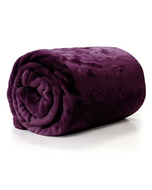 Unique Living enzo plaid 130x180cm dark purple