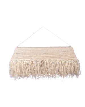 Furnilux Furni-handgemaakte hanglamp van sisal en rafia – langit 410 natuurlijke boho