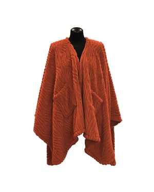 Unique Living omslagplaid clio 148x160cm orange flame