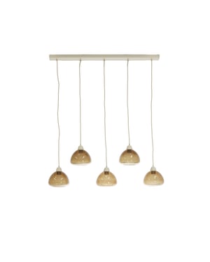 Light & Living hanglamp 5l 104x19x14 cm bisho glas +zand