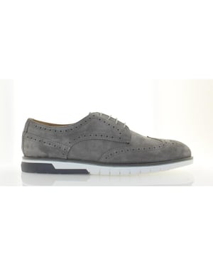 Giorgio 10103 kleurige suede veterschoen (575 piombo)