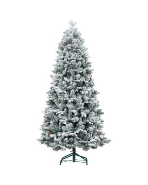 Homcom Kunstkerstboom met sneeuw & dennenappels Ø97 x 180 cm