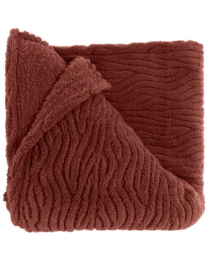 Unique Living plaid clio 150x200cm marsala