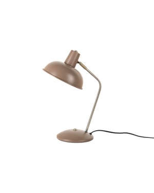 Leitmotiv tafellamp hood saddle brown