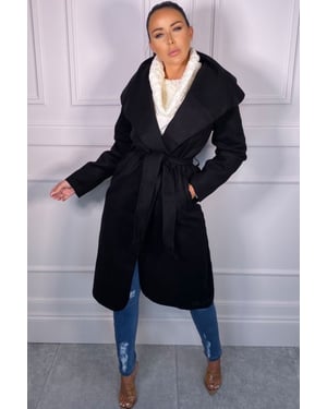 Waterfall Duster Belted Long Coat
