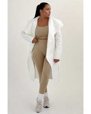 Waterfall Duster Belted Long Coat