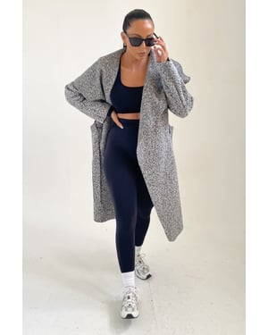 Waterfall Duster Belted Long Coat