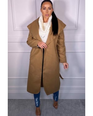 Waterfall Duster Belted Long Coat