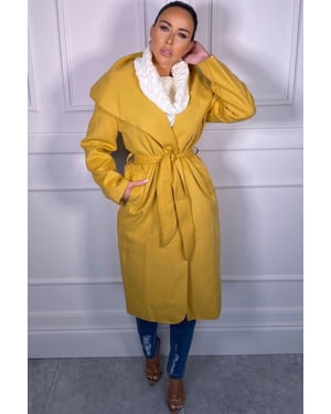 Waterfall Duster Belted Long Coat