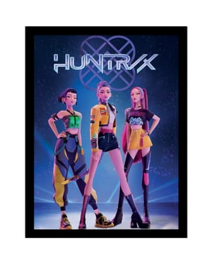 K-Pop Demon Hunters Huntr/X Framed Poster (Multicoloured)