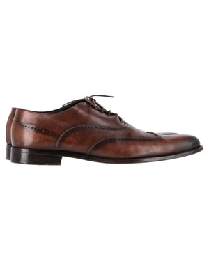 Ermenegildo Zegna Wingtip Oxford-skor i brunt läder