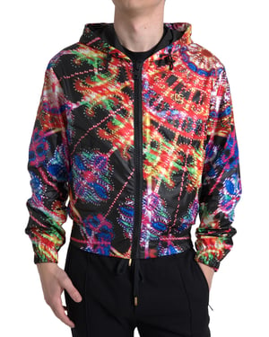 Vegas Lights Print Hoodie Jasje