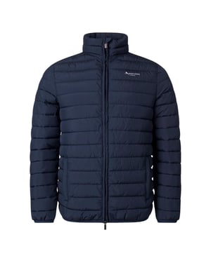 Aquascutum Heren Mock Neck Active Gewatteerd Jasje (Marineblauw)