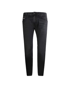 Diesel Heren Tommer-R Denim Faded Jeans (Zwart)