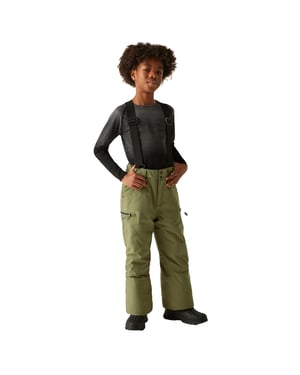 Dare 2B Pow II Waterproof Distressed skidbyxa för barn/ungdomar (Martini Oliv)