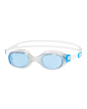 Speedo Futura-klassieke zwembril voor volwassenen van Unisex (Helder/Blauw)