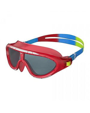 Speedo Kinder/Kinder Rift Smoke Biofuse zwembril (Lavarood/Japanblauw/Groen)