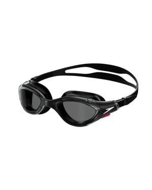 Speedo Heren Biofuse zwembril (Zwart/Wit/Rook)