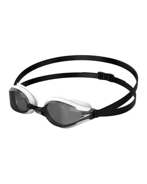 Speedo Unisex Fastskin Speedsocket 2 zwembril voor volwassenen (Zwart/Wit/Rook)