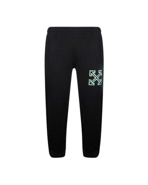 Off White Unisex Arrows Tape Slim Joggingbroek voor volwassenen (Zwart)