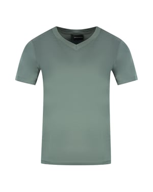 Emporio Armani Unisex V-hals T-shirt voor volwassenen (Donkergrijs)